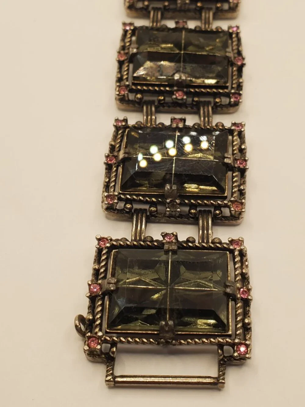 1 Silver -toned Bracelet, item # B-1200, wt. 78 grams.
